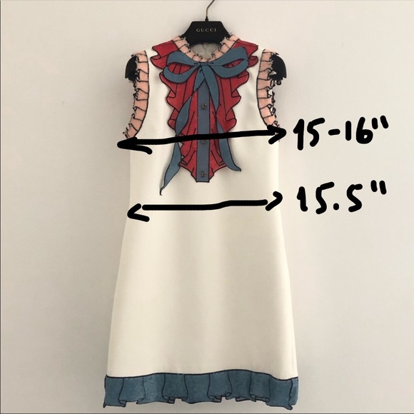 Gucci white sequin bow dress womens - Picture 7 of 7